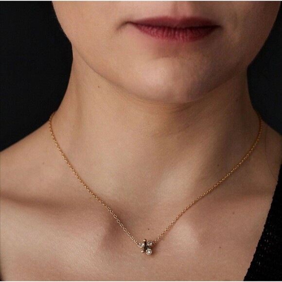 Jewelry - Julie Cohn Design Bronze  BLOSSOM BRONZE PENDANT NECKLACE 16"